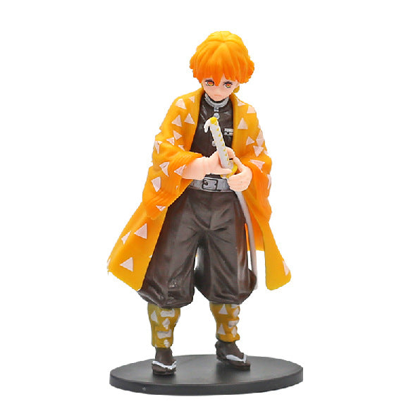 Demon Slayer Anime Figure Set - Tanjiro, Nezuko, Zenitsu, Rengoku + Giyu