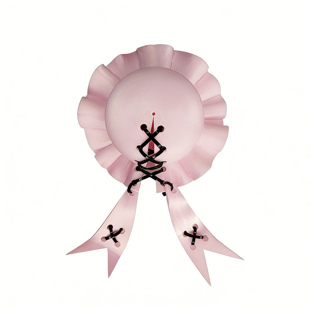 Lolita Pink Bun Hair Clips - Anime Cosplay Hair Accessory