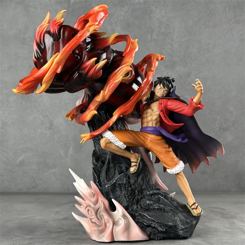 One Piece Monkey D. Luffy Red Roc Figure