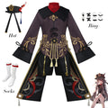 Genshin Impact Hu Tao Cosplay Costume - Full Outfit with Hat & Accessories