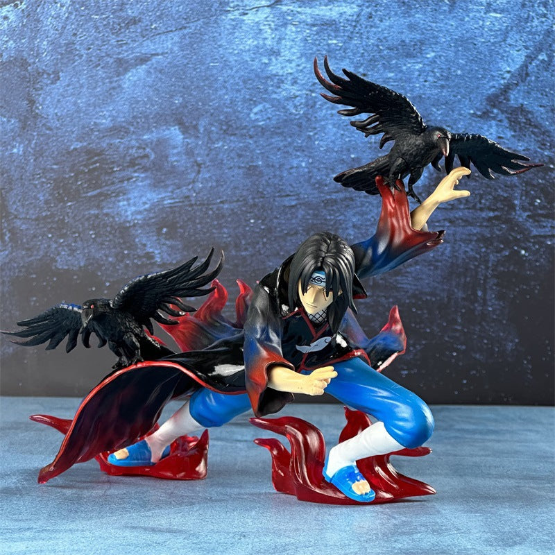 Naruto Itachi Uchiha Crow Battle Figure