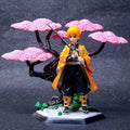 Demon Slayer Zenitsu Figure - Sakura Tree Scene Anime Collectible