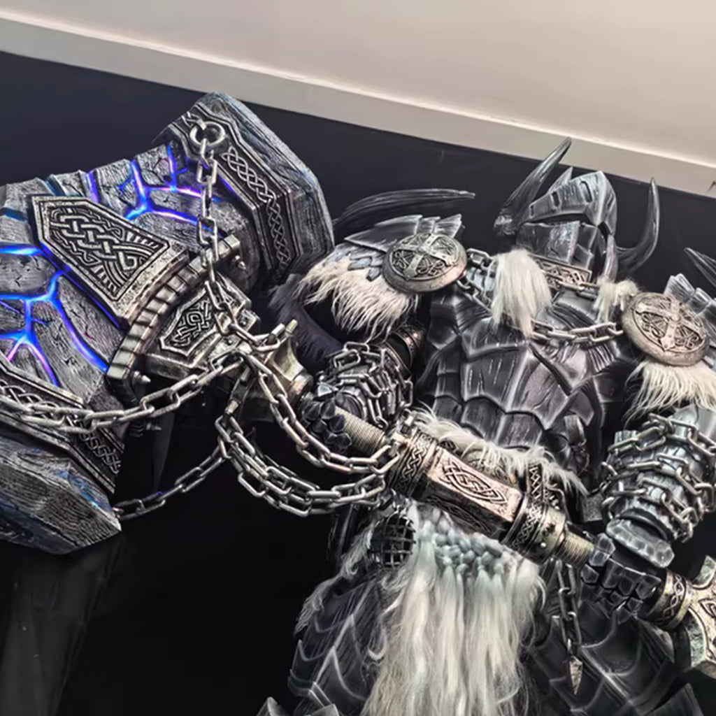 Monster Hunter Wilds Lockblade Dragon Cosplay Armor & Hammer Set – Custom Made