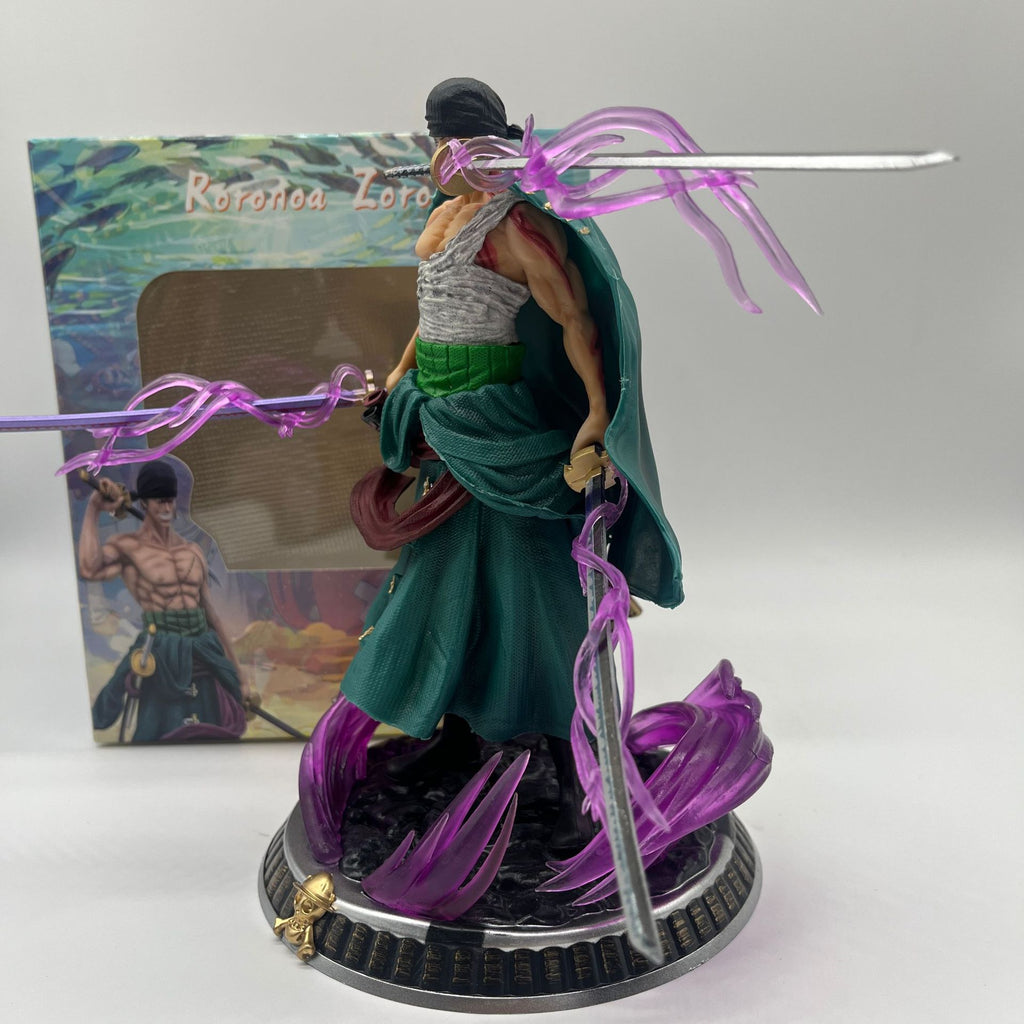 One Piece Roronoa Zoro Three Swords Purple Aura Figure