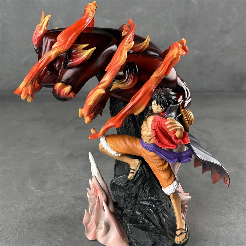 One Piece Monkey D. Luffy Red Roc Figure