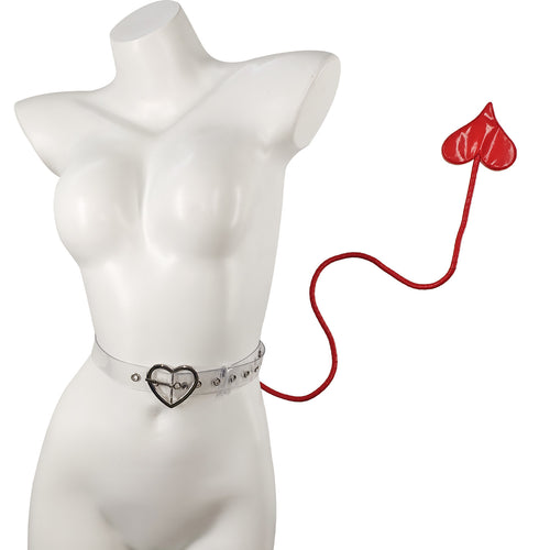 Anime Succubus Cosplay Set - Demon Horns, Heart Tail & Belt