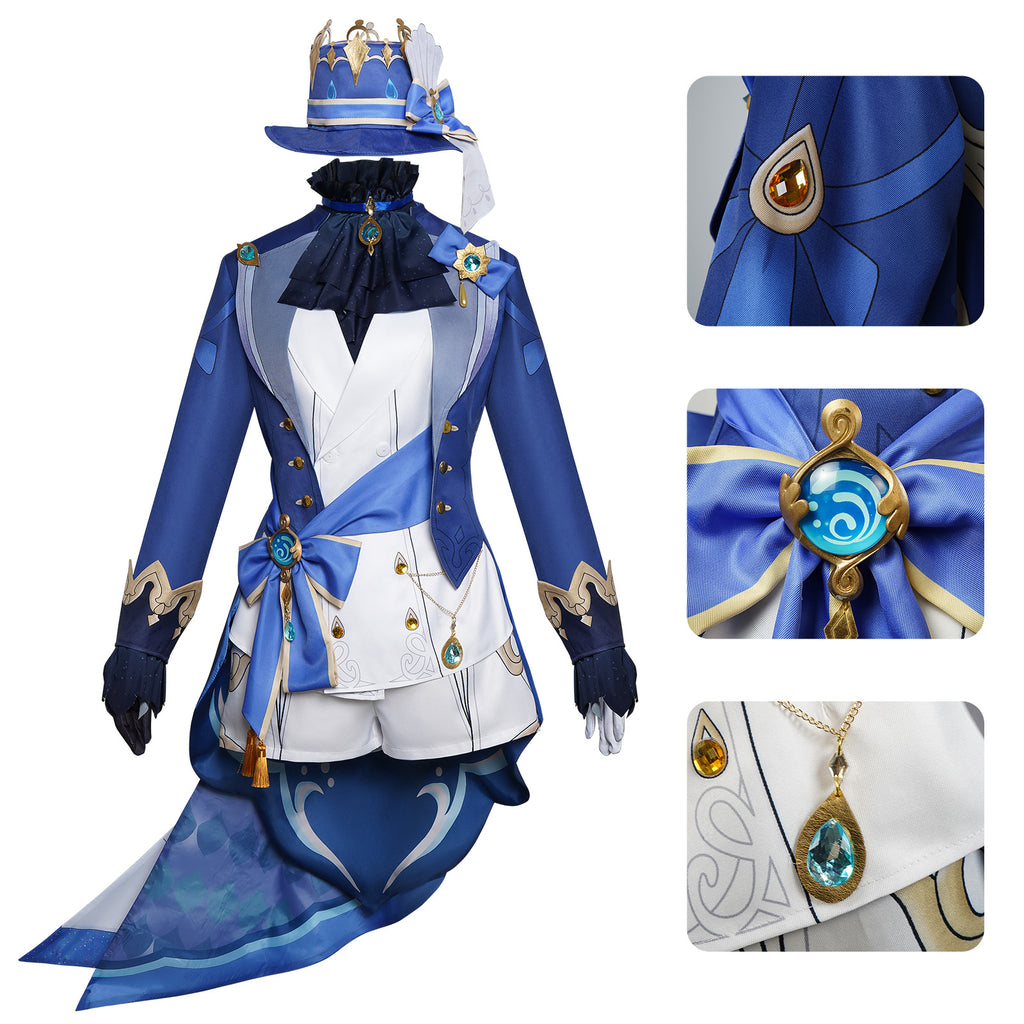 Genshin Impact Furina Cosplay Costume - Fontaine Archon Outfit