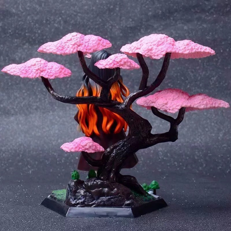 Demon Slayer Nezuko Kamado Figure - Sakura Tree Scene Anime Collectible