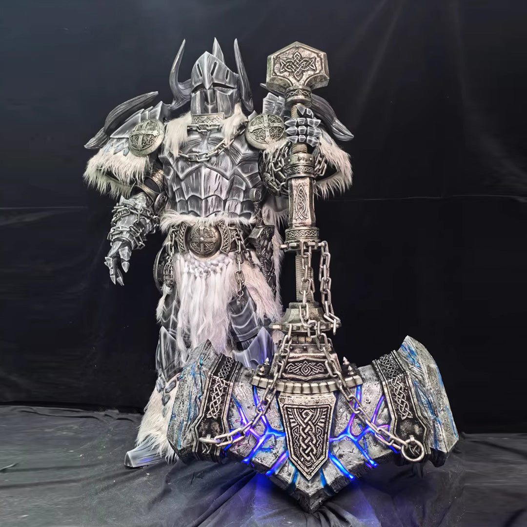 Monster Hunter Wilds Lockblade Dragon Cosplay Armor & Hammer Set – Custom Made