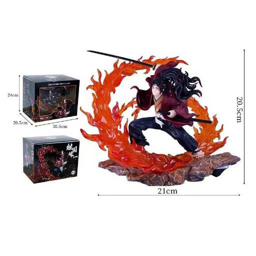 Demon Slayer Yoriichi vs Kokushibo Figure Set - Light-Up Battle Scene Statue