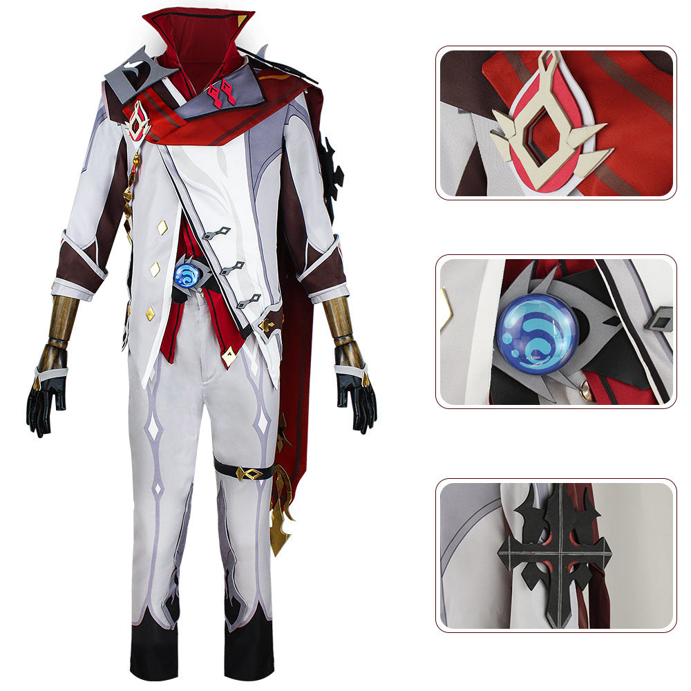Genshin Impact Tartaglia Cosplay Costume - Fatui Harbinger Outfit