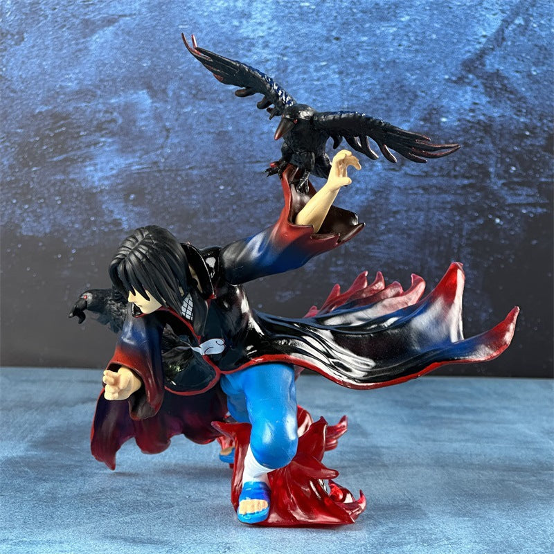 Naruto Itachi Uchiha Crow Battle Figure