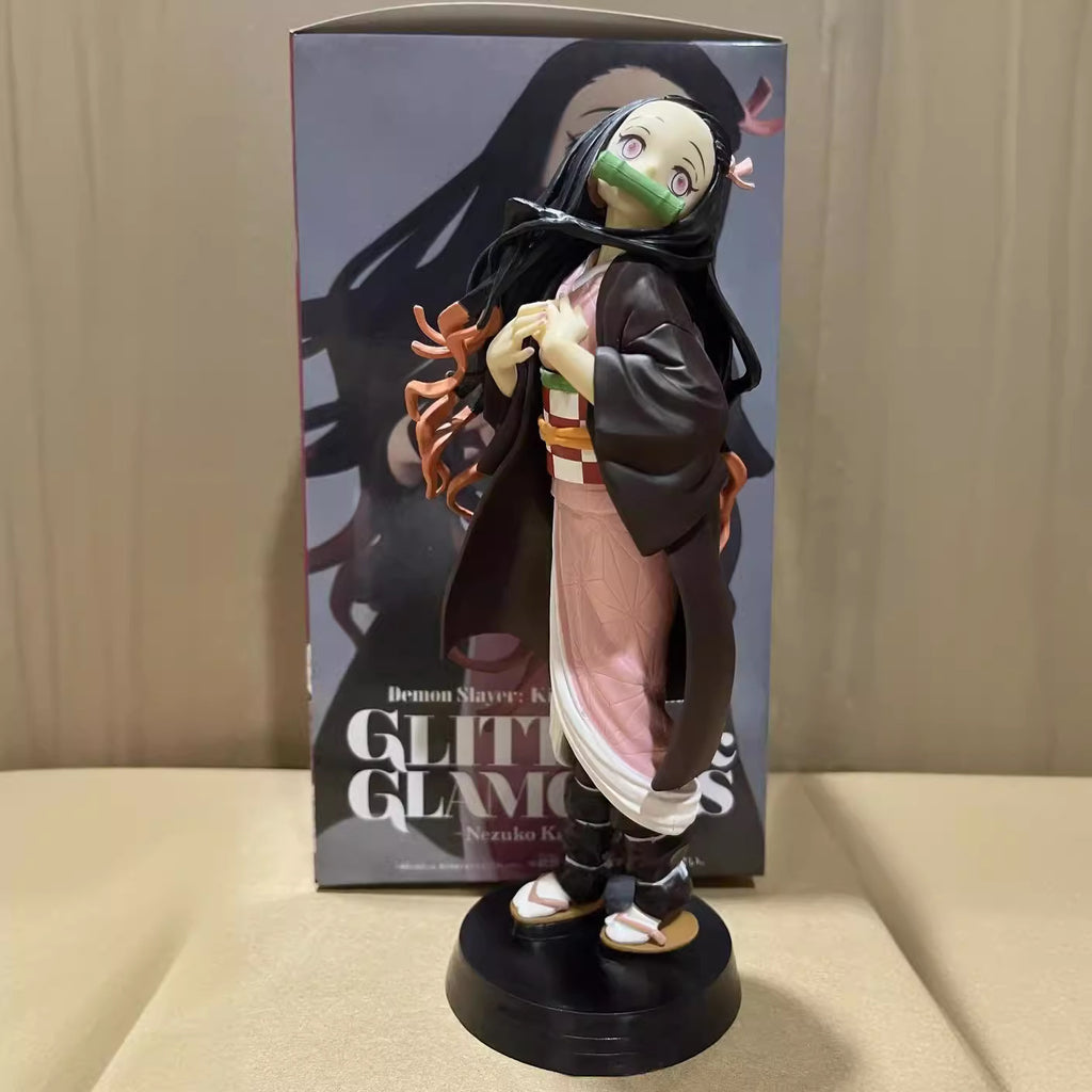 Demon Slayer Kimetsu no Yaiba Anime Figure Set - Tanjiro, Nezuko, Inosuke, Zenitsu