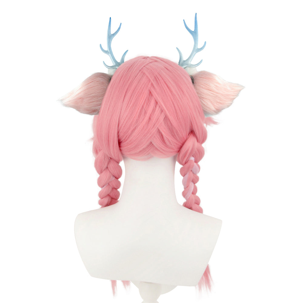 Yao (Honor of Kings) Pink Antler Headband & Hair Clips