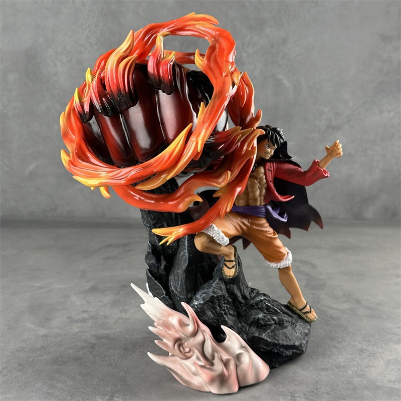 One Piece Monkey D. Luffy Red Roc Figure
