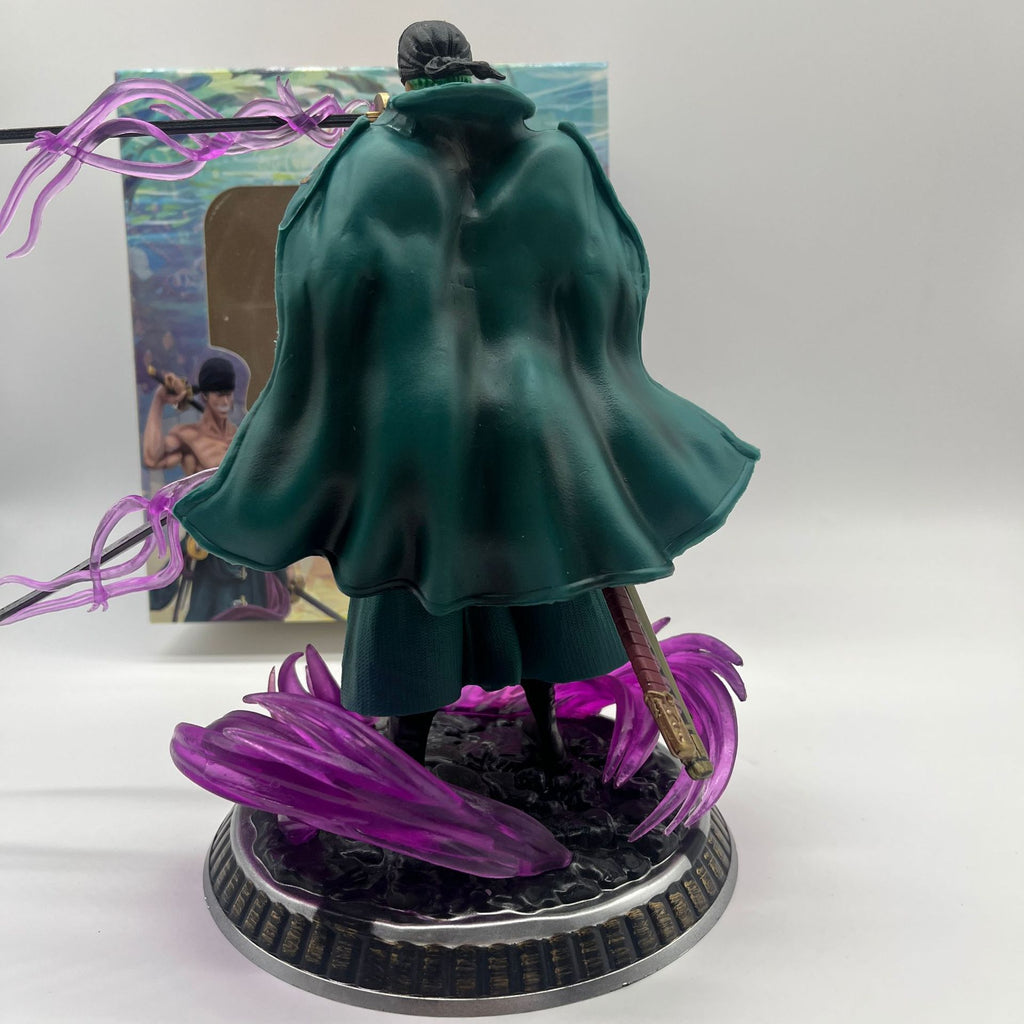 One Piece Roronoa Zoro Three Swords Purple Aura Figure