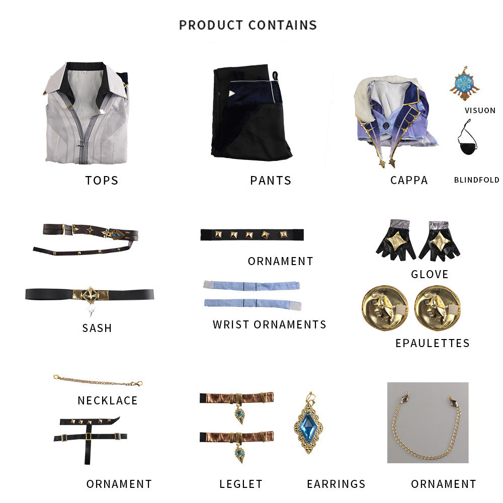 Honkai: Star Rail Kaaveh Cosplay Costume - Full Outfit with Accessories