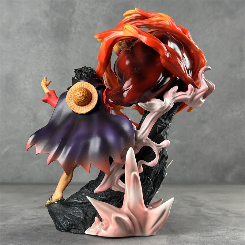 One Piece Monkey D. Luffy Red Roc Figure