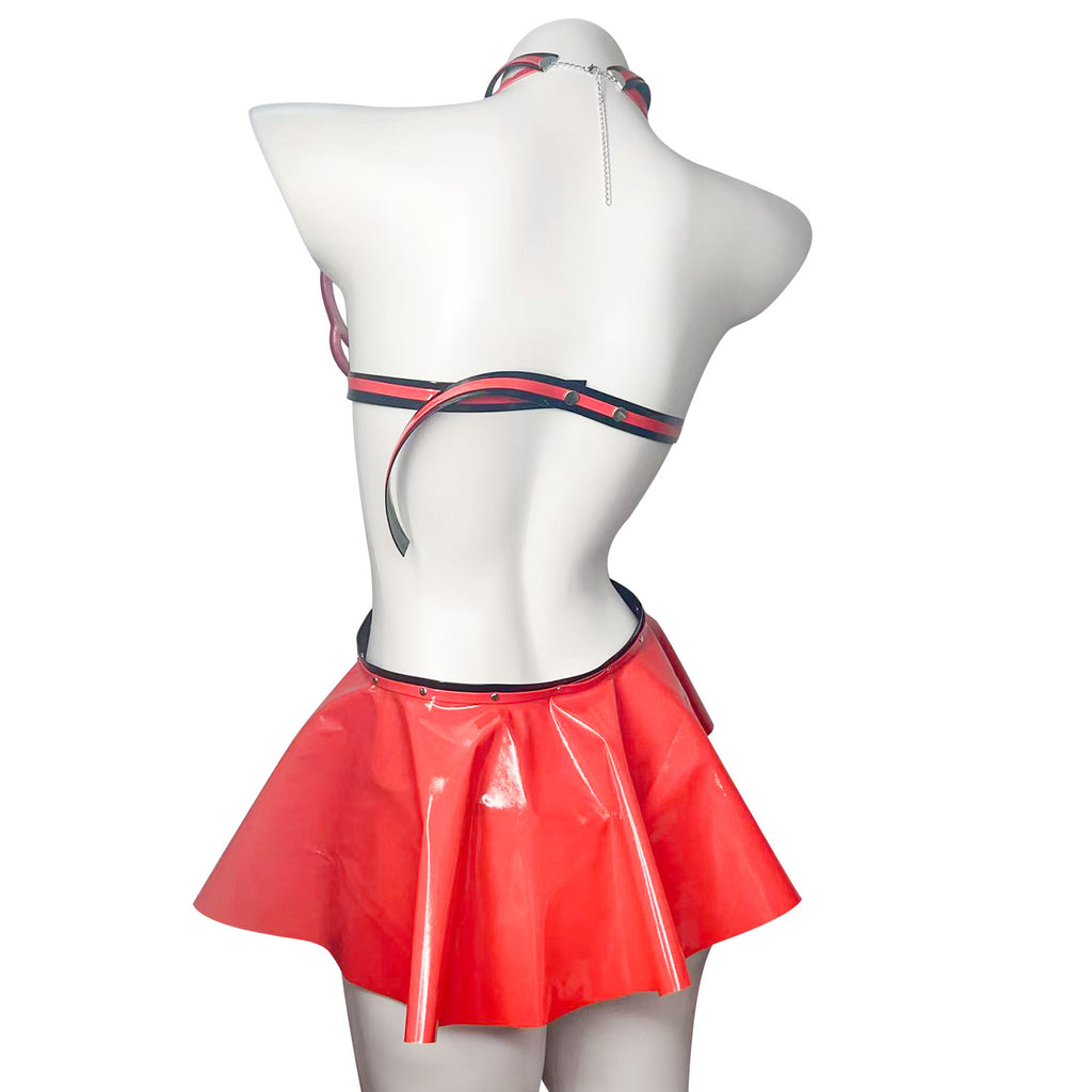 Red Evil Angel Cosplay Outfit - Sexy Lolita Party Costume