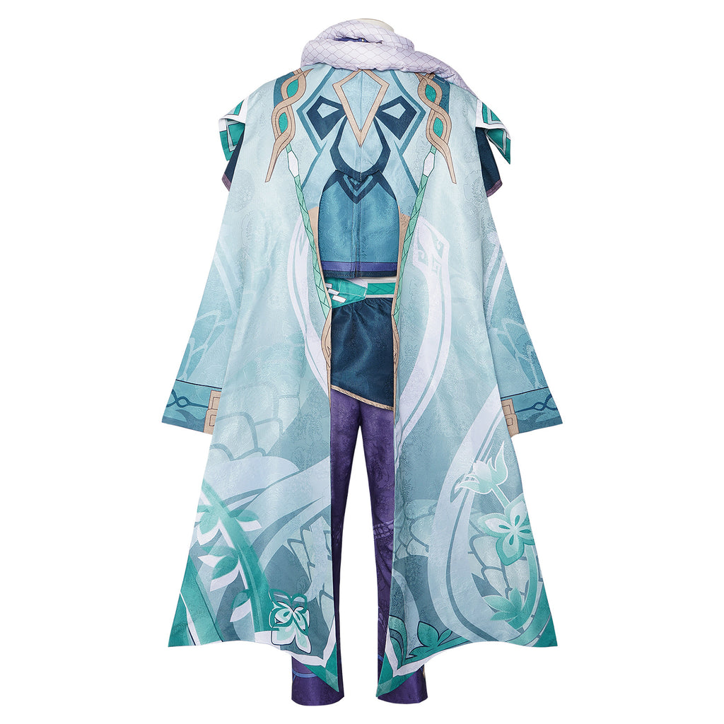 Genshin Impact Baizhu Cosplay Costume - Full Outfit with Snake