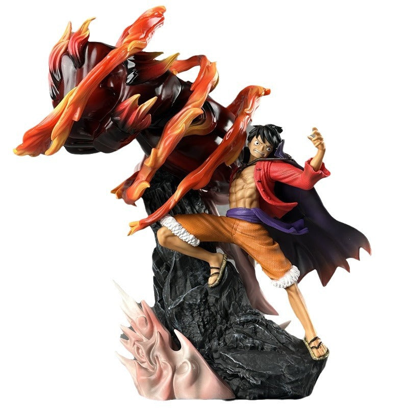 One Piece Monkey D. Luffy Red Roc Figure