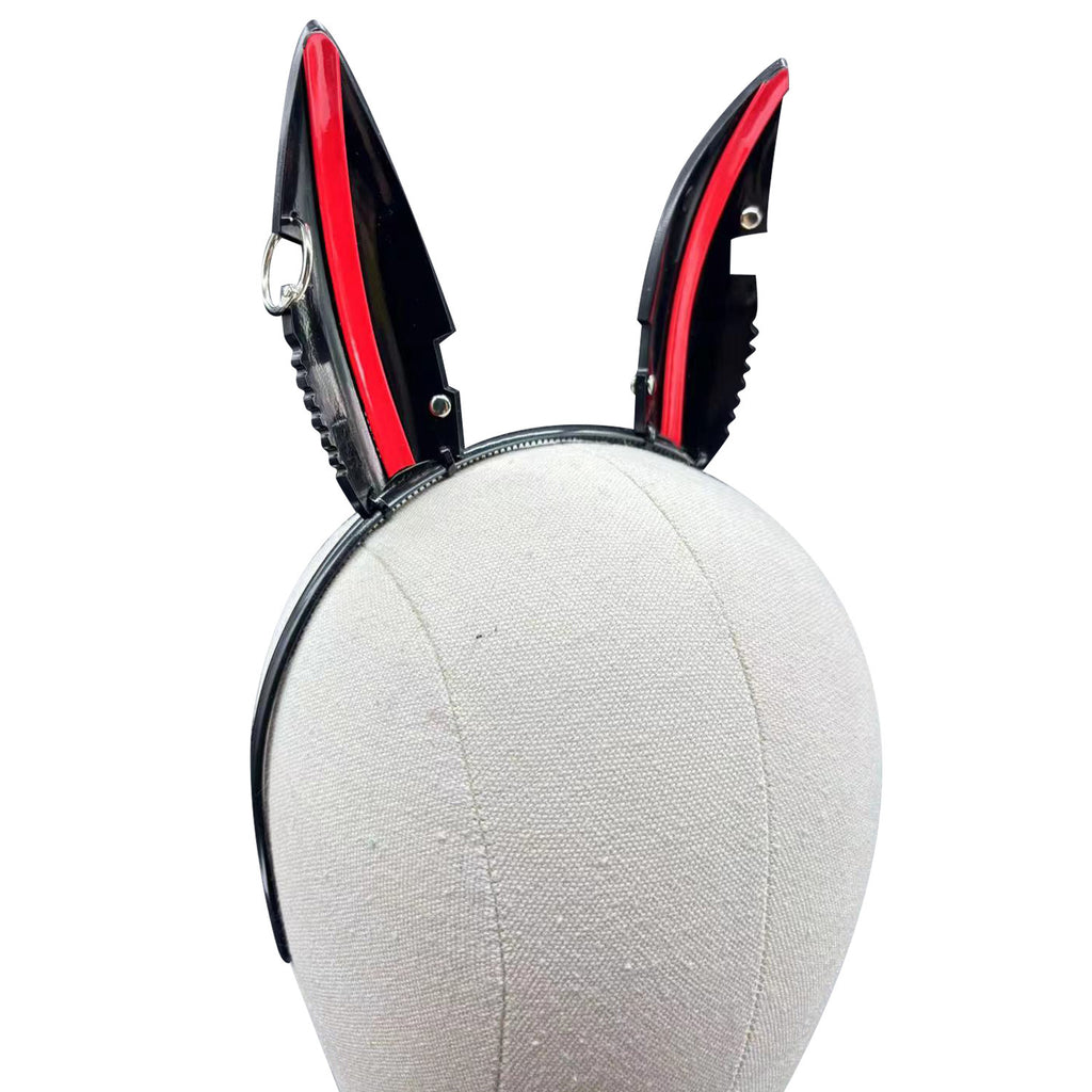 Gothic Lolita Cyberpunk Bunny Ear Headband - Cosplay Accessory