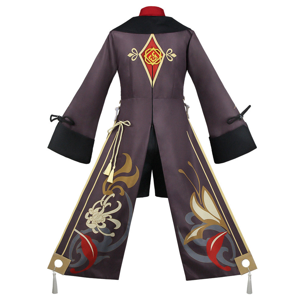 Genshin Impact Hu Tao Cosplay Costume - Full Outfit with Hat & Accessories
