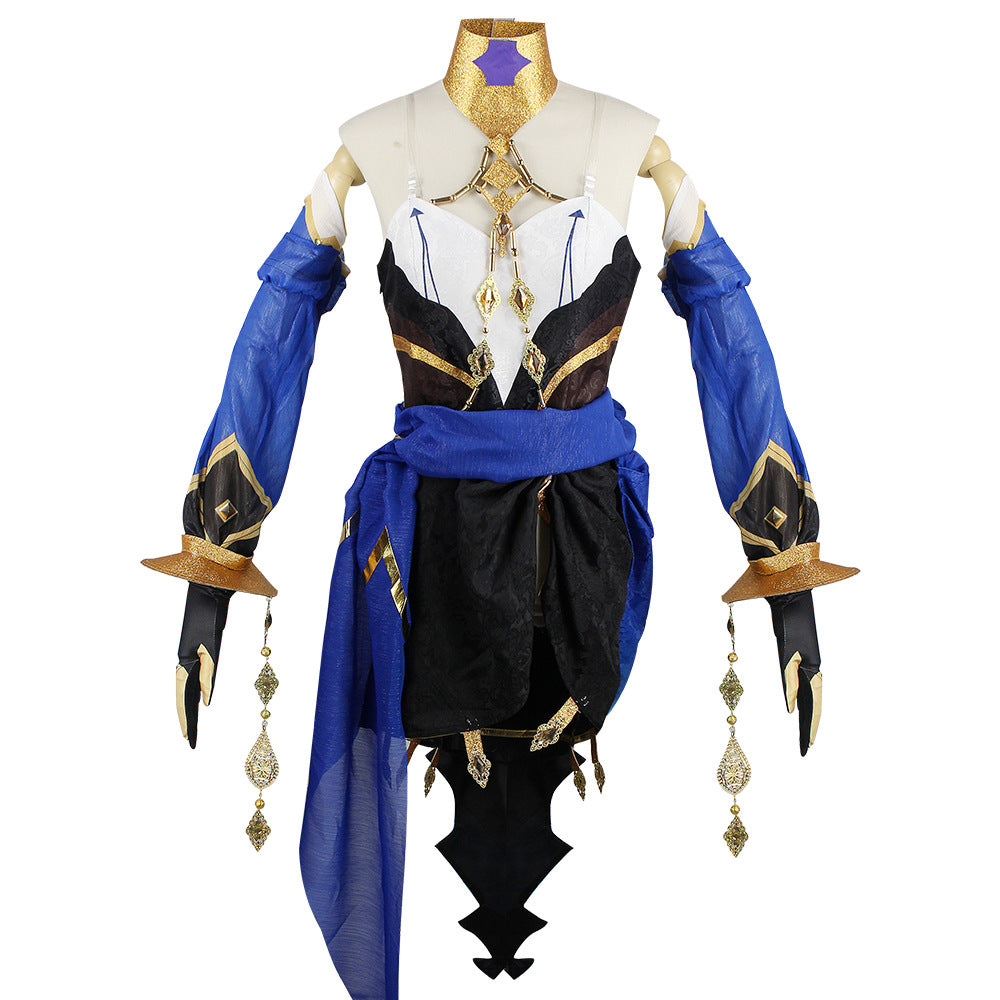 Genshin Impact Layla Cosplay Costume - Full Outfit with Accessories