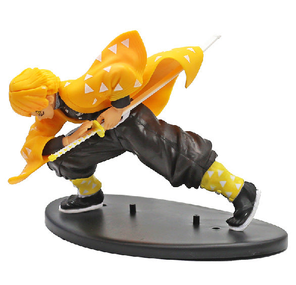 Demon Slayer Anime Figure Set - Tanjiro, Nezuko, Zenitsu, Rengoku + Giyu