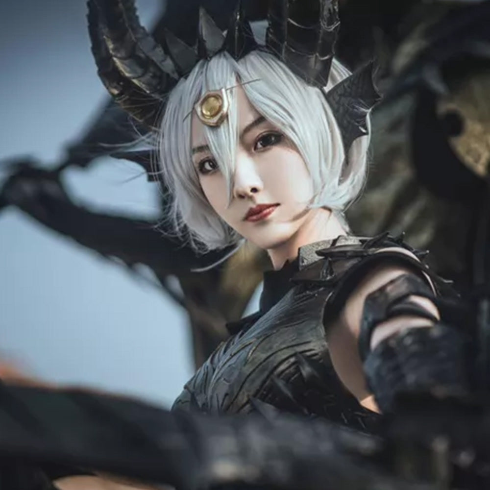 Monster Hunter World Black Dragon Cosplay Armor Set – Custom Made to Order