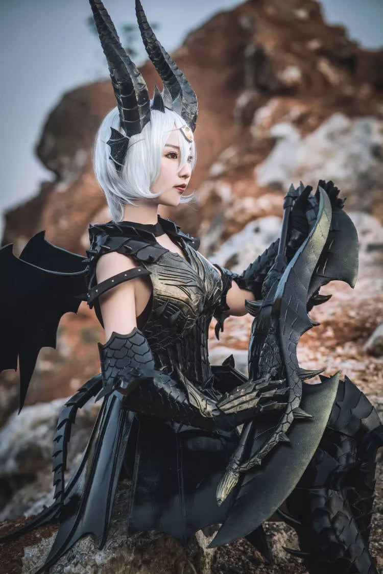 Monster Hunter World Black Dragon Cosplay Armor Set – Custom Made to Order3