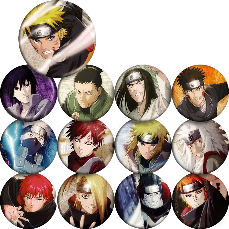 Naruto Shippuden 11 Character Button Badge Set – Anime Pins66