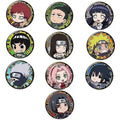Naruto Shippuden Chibi Character Button Badge Set – 10 Anime Pins