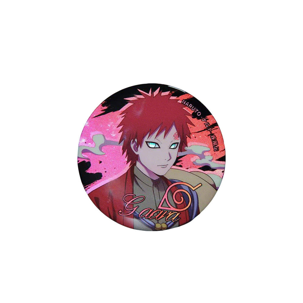 Naruto Shippuden Holographic Button Badge Set – 6 Anime Pins 58mm1