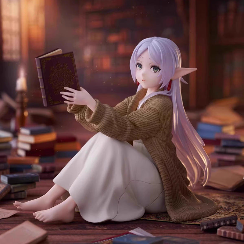 Sousou no Frieren Frieren Reading in Knit Cardigan Collectible Figure3